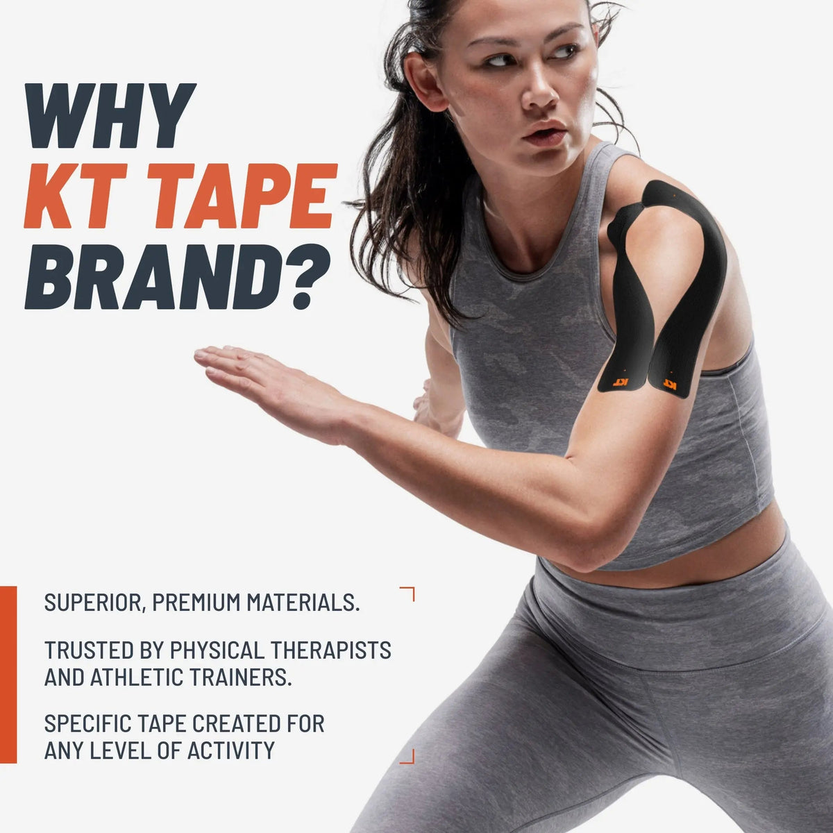 KT Tape Original Cotton kinesiology tape in- 20 precut strips for joint and muscle support